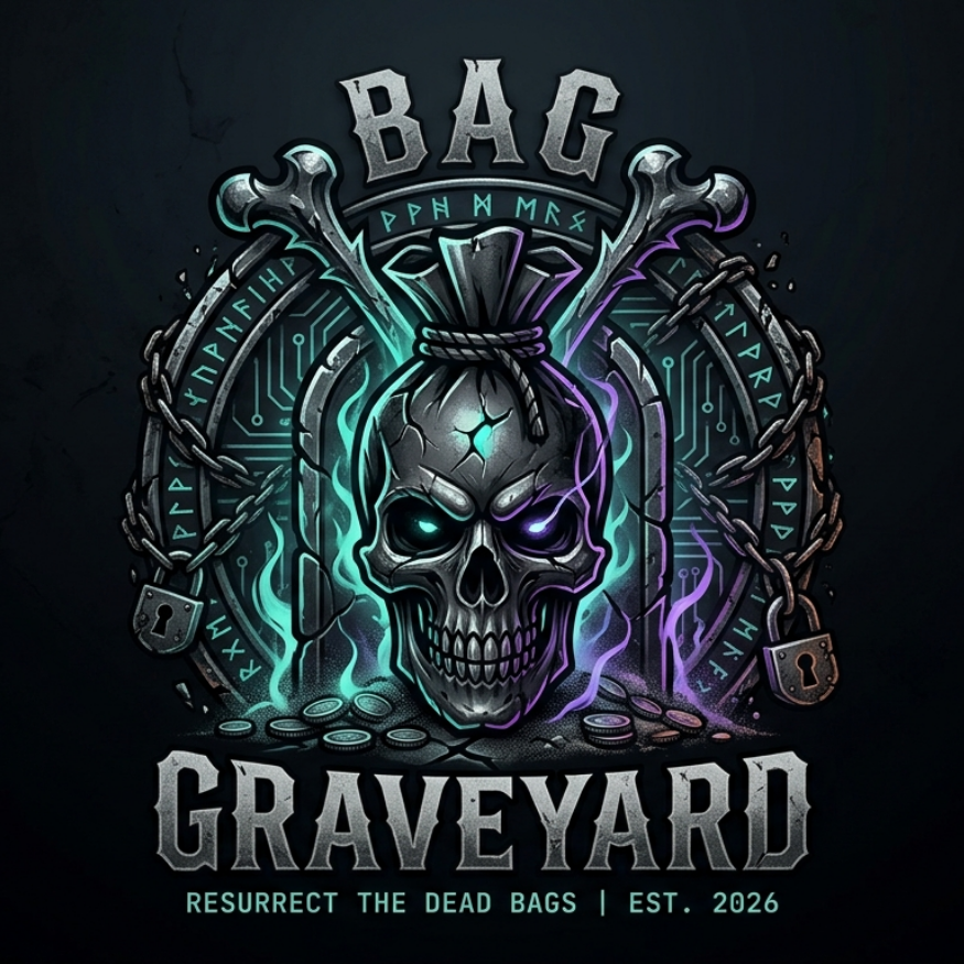 Bag Graveyard skull sigil